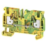 Weidmüller A2C 4 PE Schutzleiter-Reihenklemme 4qmm grün/gelb 50 Stück 