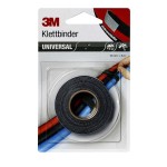 3M 661939 Klettband Druckverschluss 12mm x 3 Meter grau/schwarz 