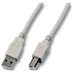 E F B K5255.0,5 USB-Anschlusskabel A auf B 0,5 Meter grau USB2.0 