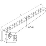 Rico 16B1-600-V Ausleger 600mm 3,6 kN 