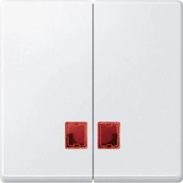 Merten Cache Interrupteur Va-et-vient System M Blanc Polaire Meg3456 0319 1 Pc S 1868618