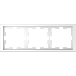 Schneider Electric Merten MEG4030-6535 Rahmen für Steckdosen und Schalter 3-fach, P20 - ABS - 234 x 90mm, Rahmendesign individuell gestaltbar, Weiß, Made in Germany 9,33