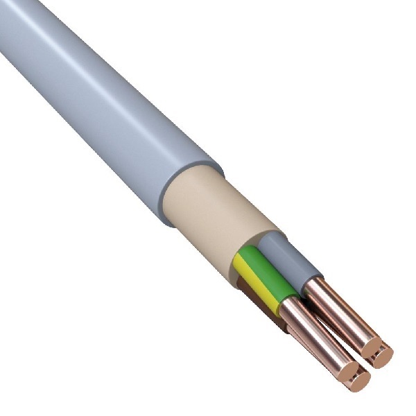 Mantelleitung PVC grau NYM-J 4x6,0mm² Meterware