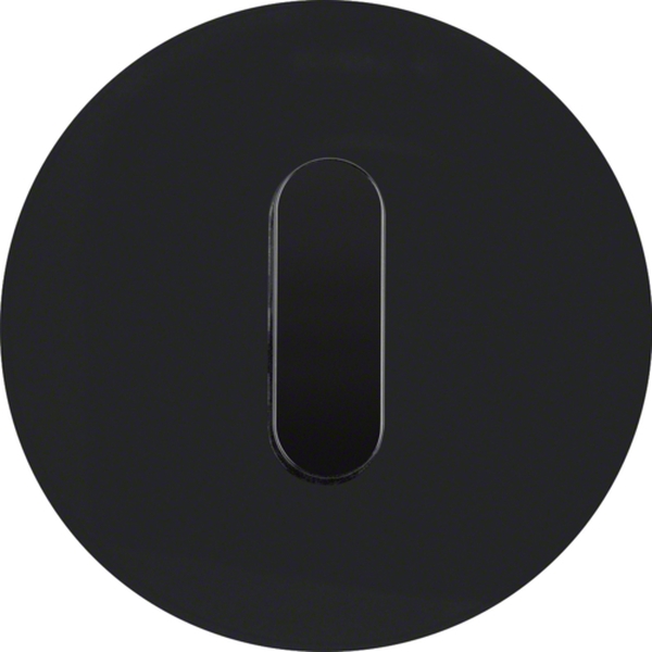 Berker 1001204500 Abdeckplatte mit Knebel R.Classic schwarz glänzend