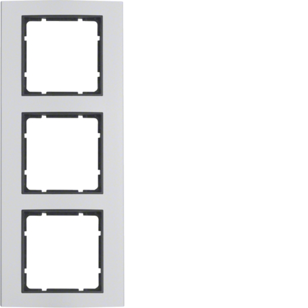 Berker 10133004 Rahmen 3-fach B.3 Alu/anthrazit matt Aluminium eloxiert