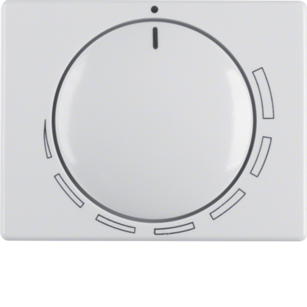 Berker 11350089 Zentralstück mit Regulierknopf für Drehzahlsteller Arsys polarweiß glänzend