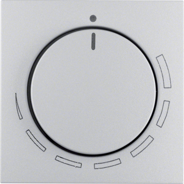 Berker 11371424 Zentralstück mit Regulierknopf für Drehzahlsteller S.1/B.3/B.7 alu matt