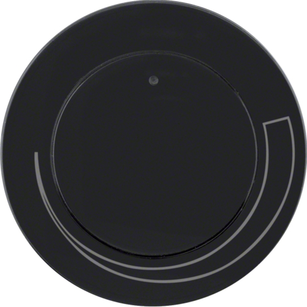 Berker 11372035 Zentralstück mit Regulierknopf für Drehzahlsteller R.1/R.3 schwarz glänzend