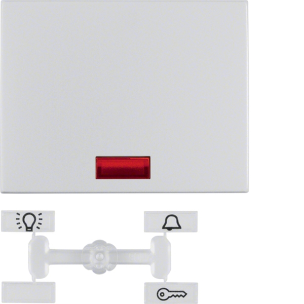 Berker 14157003 Wippe mit 5 beiliegenden Linsen K.5 Alu