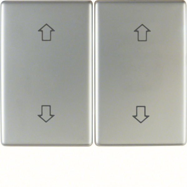 Berker 14340304 Wippe 2-fach mit Aufdruck Symbol Pfeile Arsys Edelstahl Rostfrei