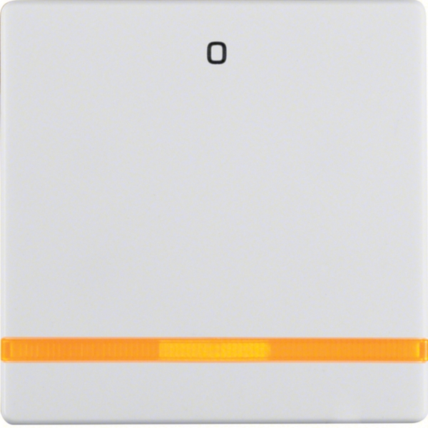 Berker 16246089 Wippe mit oranger Linse und Aufdruck '0' Q.1/Q.3 polarweiß samt