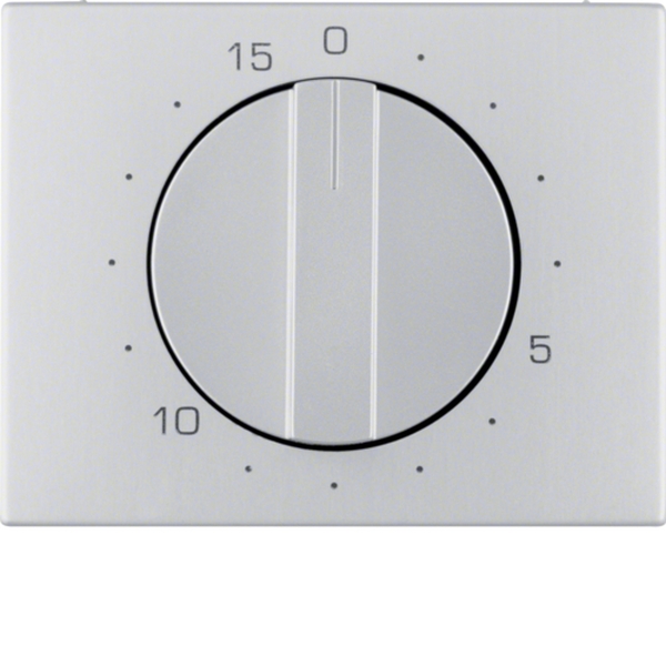 Berker 16347103 Zentralstück mit Regulierknopf für mechanische Zeitschaltuhr K.5 Alu