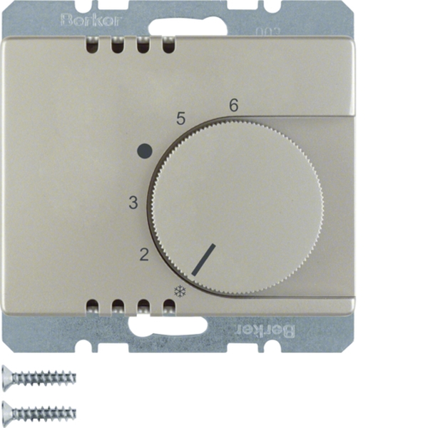 Berker 20269004 Temperaturregler mit Wechsler und Zentralstück Arsys edelstahl lackiert