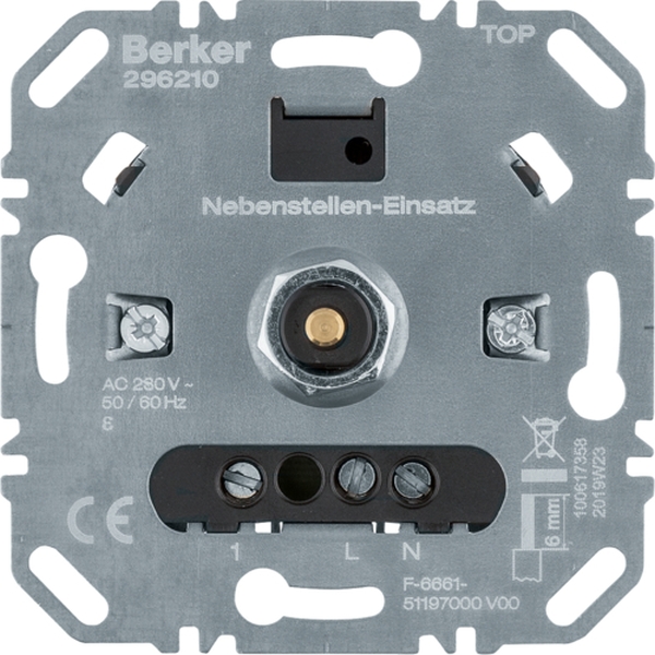 Berker 296210 Nebenstellen-Einsatz für Universal-Drehdimmer Komfort Softrastung Lichtst