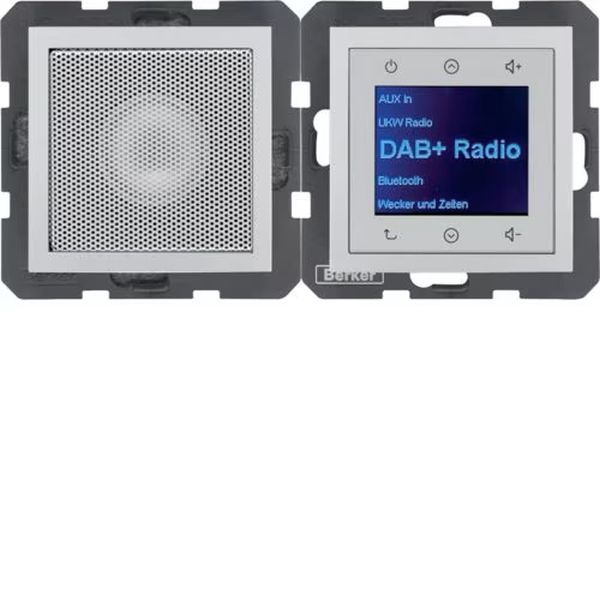 Berker 29801404 Radio Touch mit Lautsprecher DAB+ B.3/B.7 alu matt