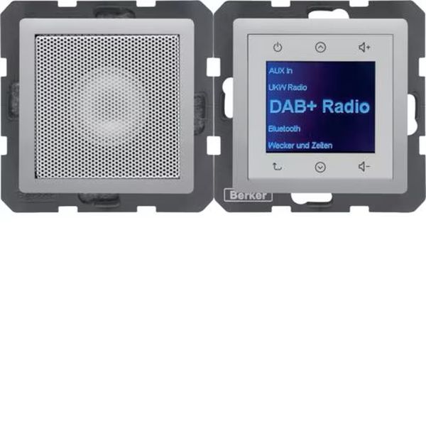 Berker 29806084 Radio Touch mit Lautsprecher DAB+ Q.1/Q.3/Q.7/Q.9 alu samt