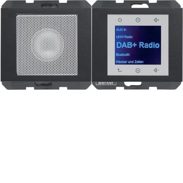 Berker 29807006 Radio Touch mit Lautsprecher DAB+ K.1/K.5 anthrazit matt