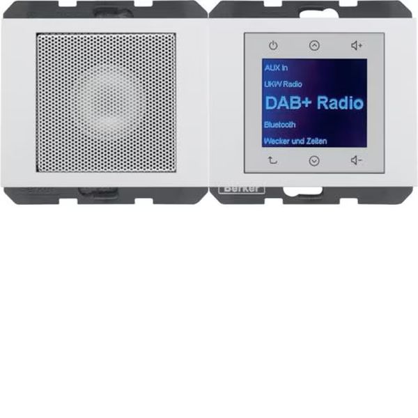 Berker 29807009 Radio Touch mit Lautsprecher DAB+ K.1/K.5 polarweiß glänzend
