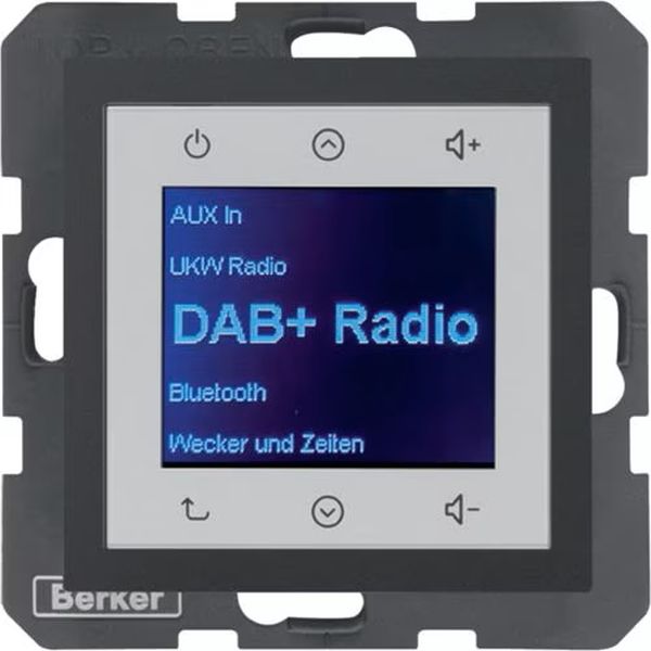 Berker 29841606 Radio Touch UP DAB+ B.3/B.7 anthrazit