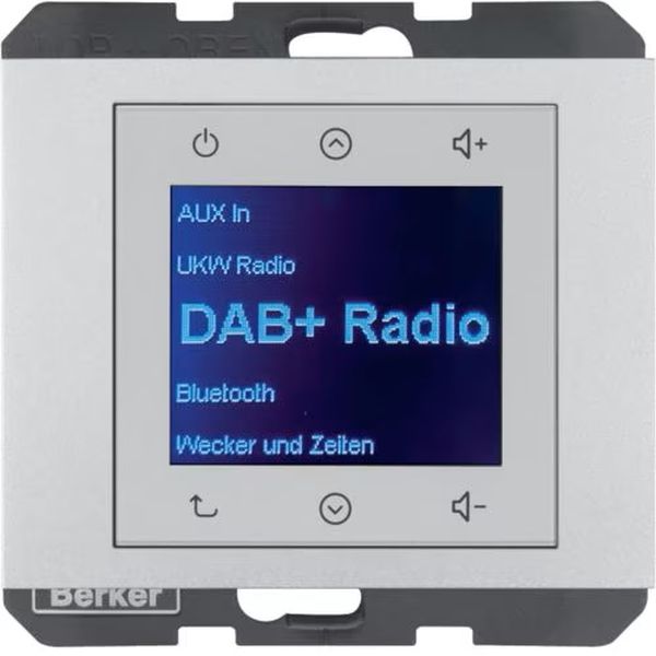 Berker 29847003 Radio Touch UP DAB+ K.1/K.5 alu matt