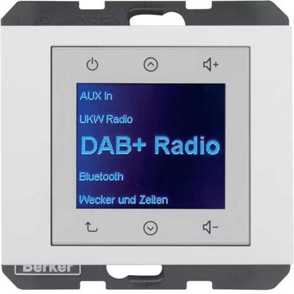 Berker 29847009 Radio Touch UP DAB+ K.1/K.5 polarweiß glänzend