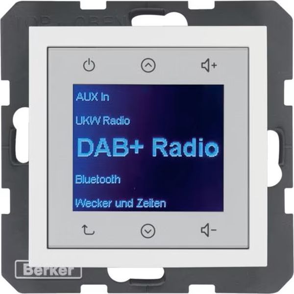 Berker 29848989 Radio Touch UP DAB+ S.1/B.3/B.7 polarweiß glänzend