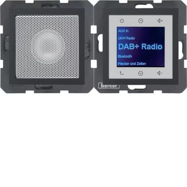 Berker 30801606 Radio Touch mit Lautsprecher DAB+ Bluetooth B.3/B.7 anthrazit matt