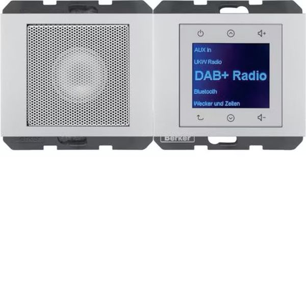 Berker 30807003 Radio Touch mit Lautsprecher DAB+ Bluetooth K.1/K.5 alu