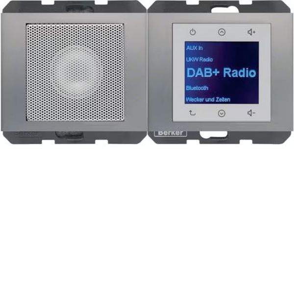 Berker 30807004 Radio Touch mit Lautsprecher DAB+ Bluetooth K.1/K.5 edelstahl