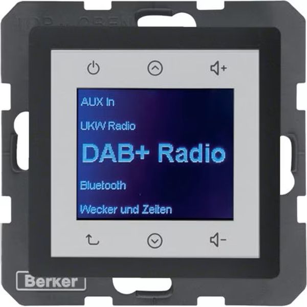 Berker 30846086 Radio Touch UP DAB+ Bluetooth Q.1/Q.3/Q.7/Q.9 anthrazit samt
