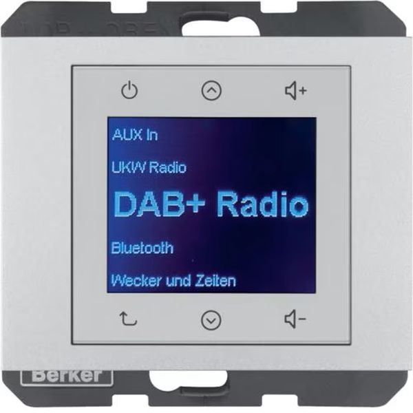 Berker 30847003 Radio Touch UP DAB+ Bluetooth K.1/K.5 alu matt