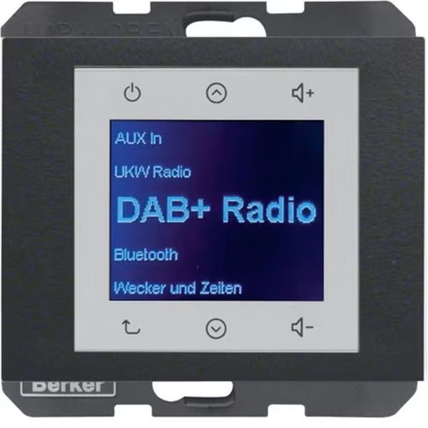 Berker 30847006 Radio Touch UP DAB+ Bluetooth K.1/K.5 anthrazit matt