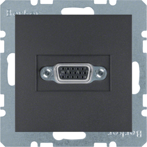 Berker 3315411606 VGA Steckdose mit Schraub-Liftklemmen S.1/B.3/B.7 anthrazit matt