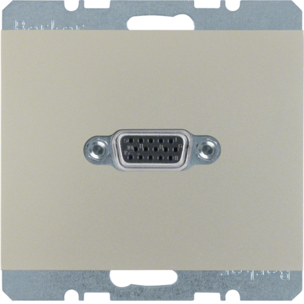 Berker 3315417004 VGA Steckdose mit Schraub-Liftklemmen K.5 edelstahl lackiert