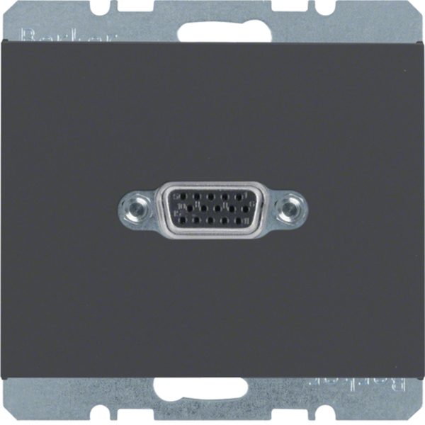 Berker 3315417006 VGA Steckdose mit Schraub-Liftklemmen K.1 anthrazit matt