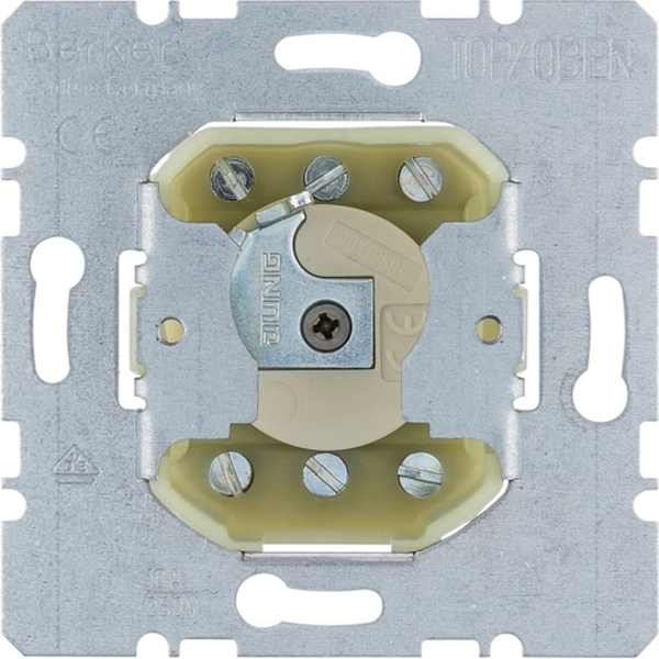 Berker 383210 Jalousie-Schlüsseltaster für Profil-Halbzylinder Modul-Einsätze