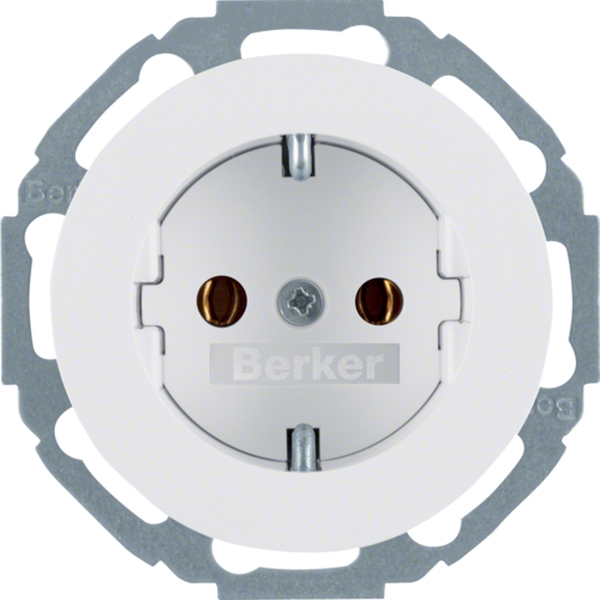 Berker 41452089 Schuko-Steckdose Serie R.Classic polarweiß glänzend