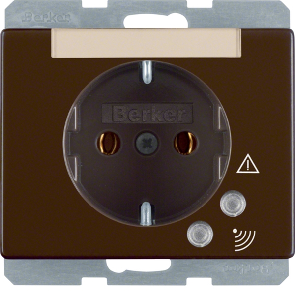 Berker 41520001 Schuko-Steckdose mit Überspannungsschutz Arsys braun glänzend