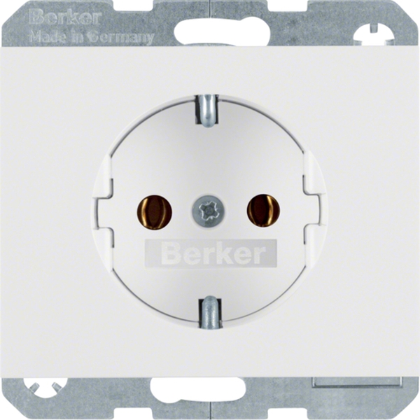 Berker 47157009 Schuko-Steckdose K.1 polarweiß glänzend