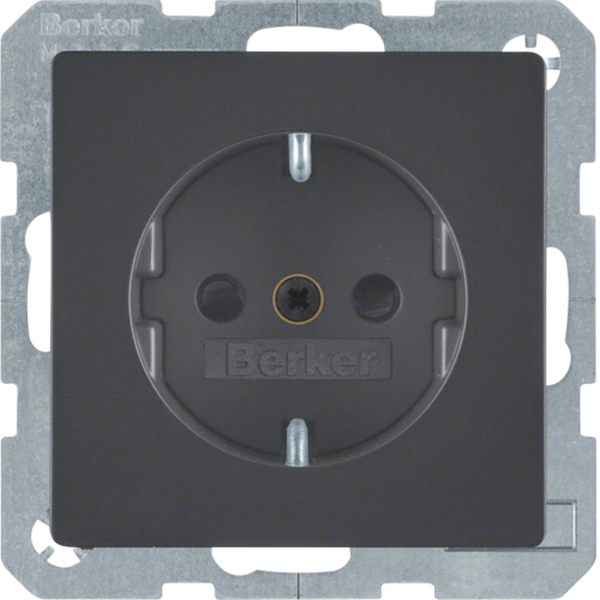 Berker 47236086 Schuko-Steckdose mit erhöhter Berührungsschutz Q.1/Q.3 anthrazit samt