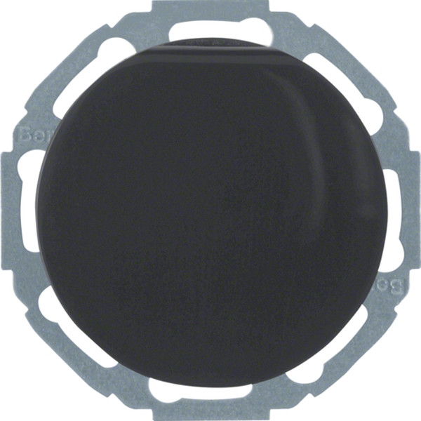 Berker 47442045 Schuko-Steckdose mit Klappdeckel und erhöhter Berührungsschutz R.1/R.3/R.Classic schwarz glänzend