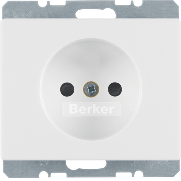 Berker 6161150069 Steckdose ohne Schutzkontakt Arsys polarweiß glänzend