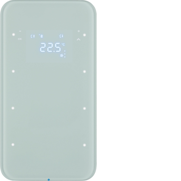 Berker 75643060 Touchsensor 3-fach mit Temperaturregler R.1 Glas polarweiß