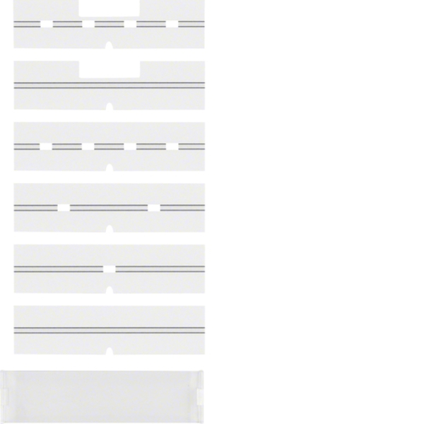 Berker 75960006 Beschriftungsfeld mit Blende Arsys klar transparent