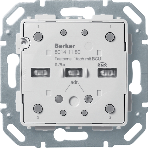 Berker 80141180 Tastsensor-Modul 1-fach mit integriertem Busankoppler KNX S.1/B.3/B.7
