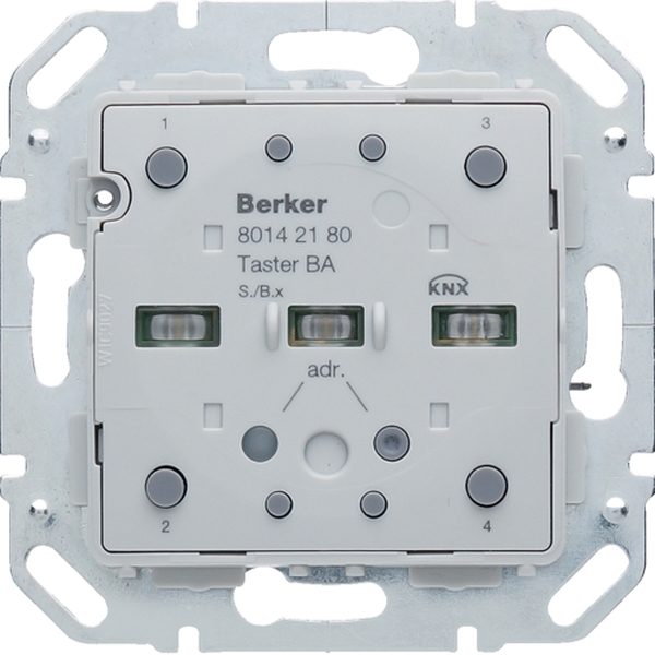 Berker 80142180 Tastsensor-Modul 2-fach mit integriertem Busankoppler KNX S.1/B.3/B.7