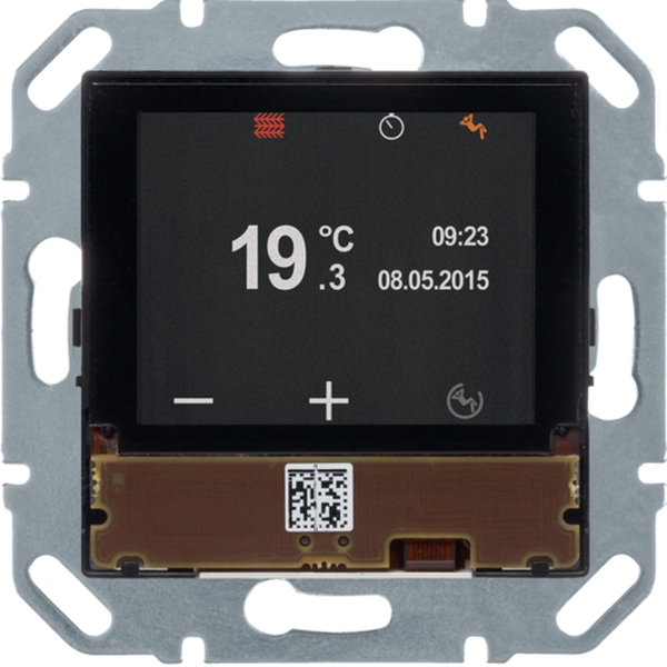 Berker 80440100 KNX Temperaturregler mit TFT-Display integriertem Busankoppler