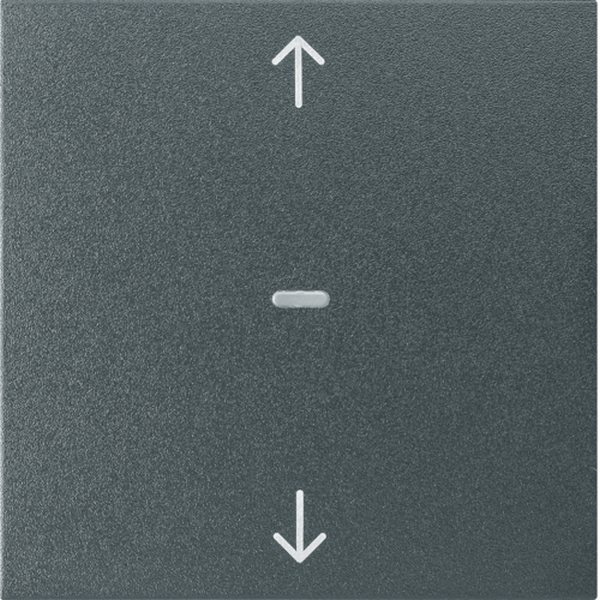 Berker 80961285 Abdeckung für Tastsensor-Modul 1-fach mit Pfeil-Symbol S.1/B.3/B.7 anthrazit