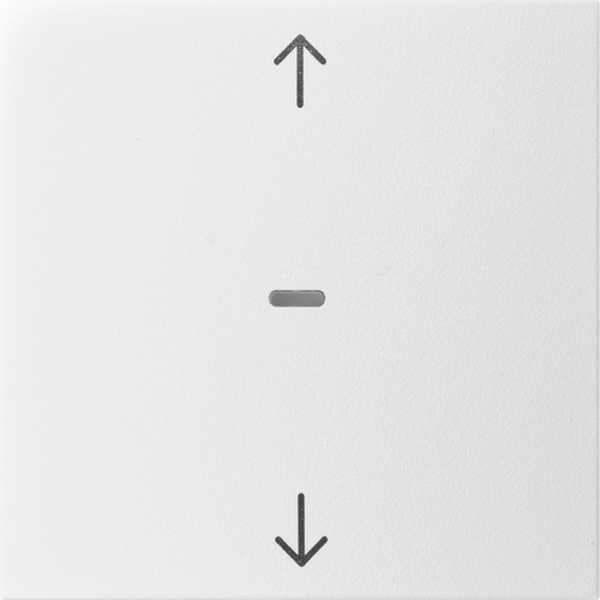 Berker 80961299 Abdeckung für Tastsensor-Modul 1-fach mit Pfeil-Symbol S.1/B.3/B.7 polarweiß matt