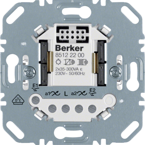 Berker 85122200 Universal-Schalteinsatz 2-fach 2-Draht